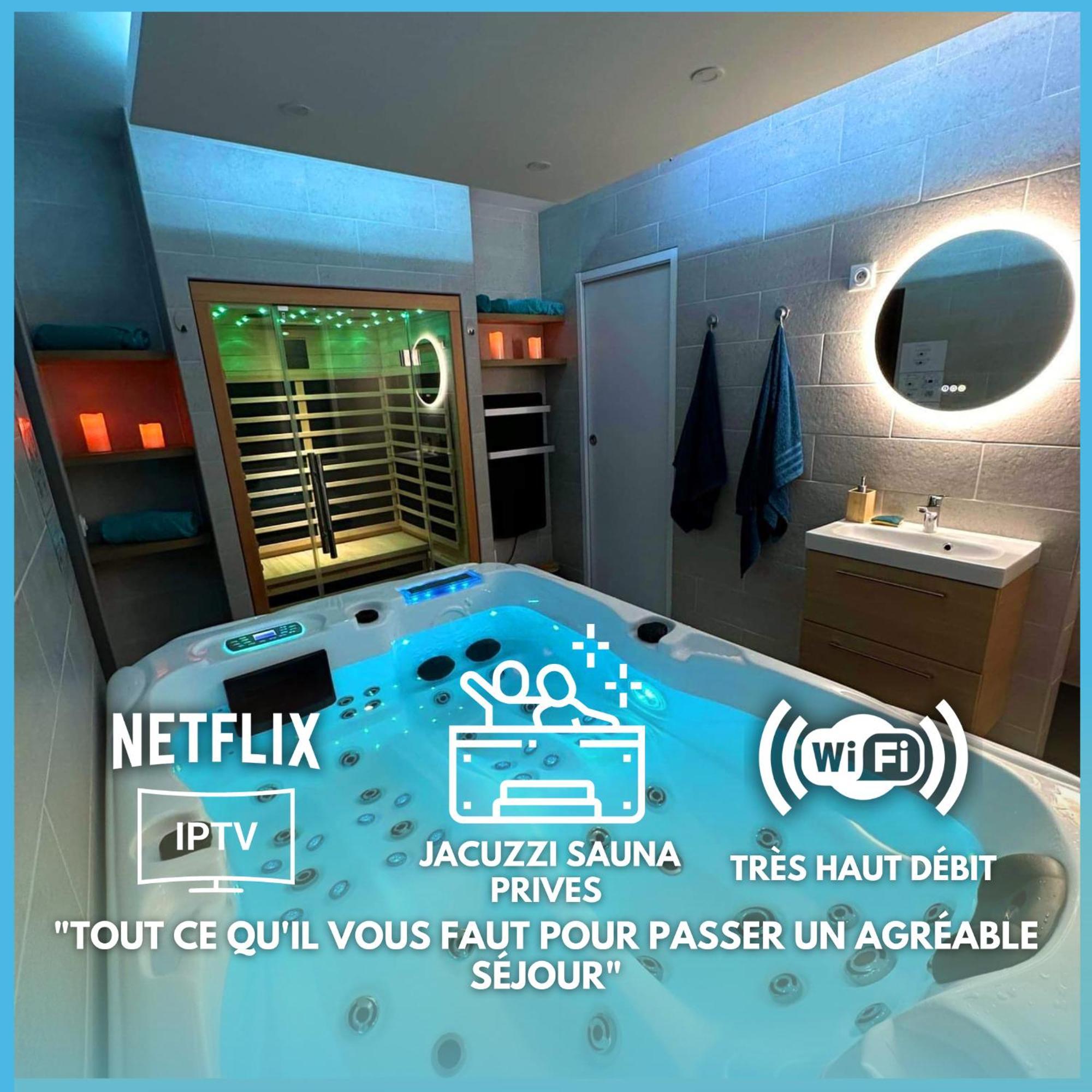 Escapade Relaxante - Spa - Jacuzzi - Sauna - Prives LʼIsle-Adam Extérieur photo